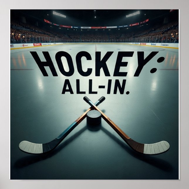 HOCKEY-ALL IN Poster! Poster (Framsidan)