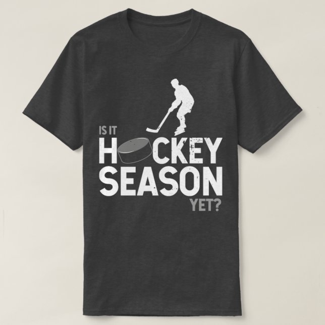 Hockey älskare kan inte vänta på hockeyhockey-hock t shirt (Design framsida)