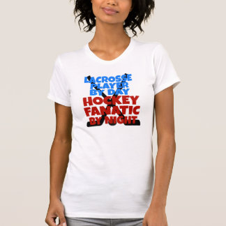 Hockey Älskare Lacrosse Player Tee