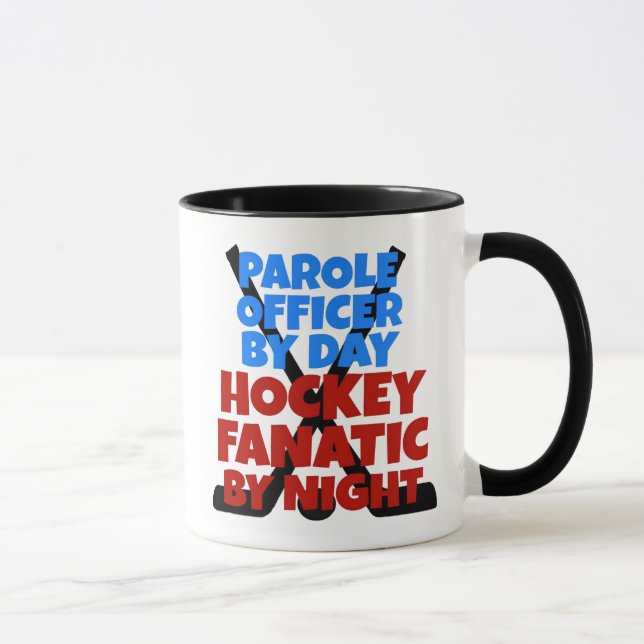 Hockey Älskare Parole Officer Mugg (Höger)