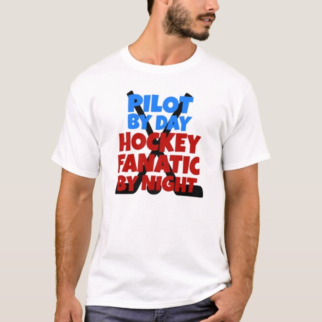 Hockey Älskare Pilot Tee (Framsida)