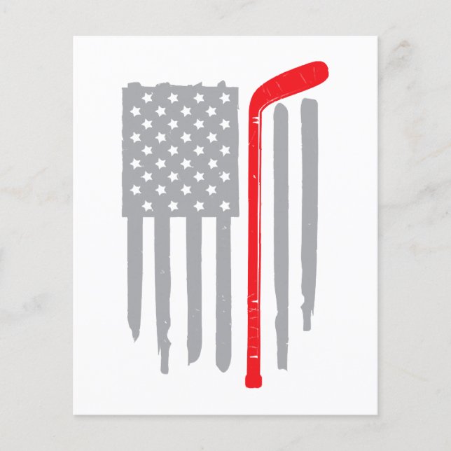 Hockey American flagga (Framsida)