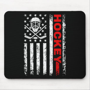 Hockey American Flagga Coola Ice Hockey Player Man Musmatta