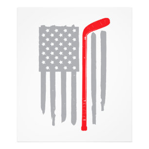 Hockey American flagga Fototryck