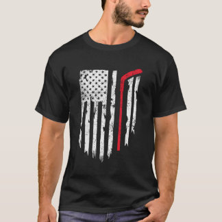 Hockey American Flagga Hockey För manar Women Kids T Shirt