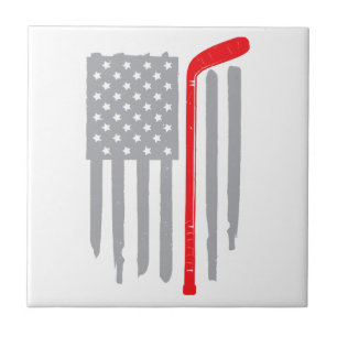 Hockey American flagga Kakelplatta