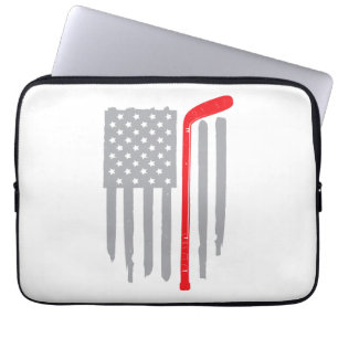 Hockey American flagga Laptop Fodral