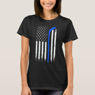 Hockey American USA flagga Hockey T Shirt