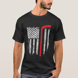 Hockey amerikansk flagga hockey t shirt