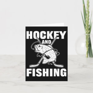Hockey and Fishing Ice Hockey Fish Hunting Kort