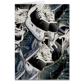 Hockey. another kryddar, en annan bruten pinne hälsningskort