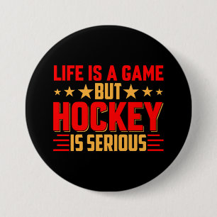 Hockey är allvarlig knapp