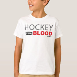 Hockey är i min blood Youth Hockey Tee