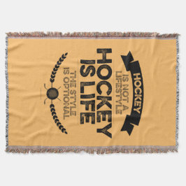 Hockey är ingen livsstil filt