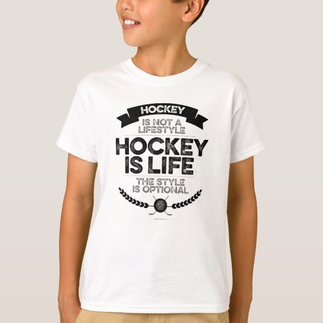 Hockey är inte en livsstil T-Shirt (Framsida)