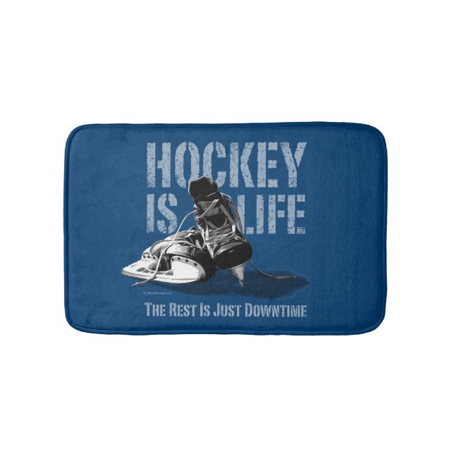 Hockey är Life Badrumsmatta (Framsidan)
