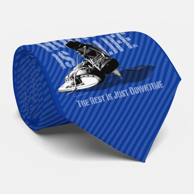Hockey är Life Neck Tie Slips (Rullad)