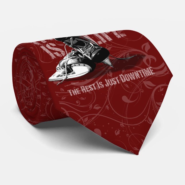 Hockey är Life Neck Tie Slips (Rullad)