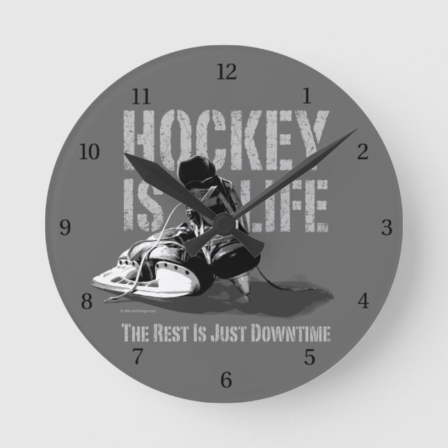 Hockey är Life Rund Klocka (Framsida)