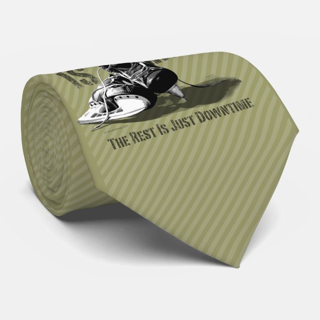 Hockey är Life Tie Slips (Rullad)