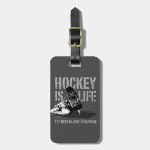 Hockey är livet bagagebricka