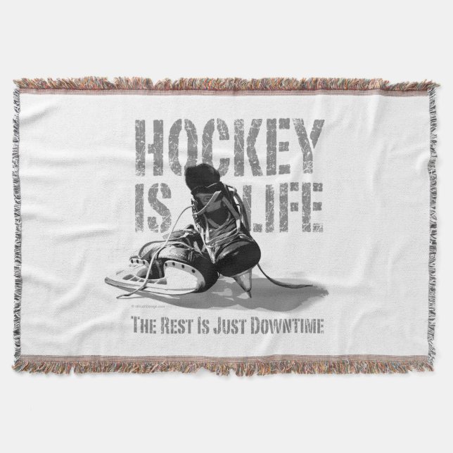 Hockey Är Livet Mysfilt (Framsidan)