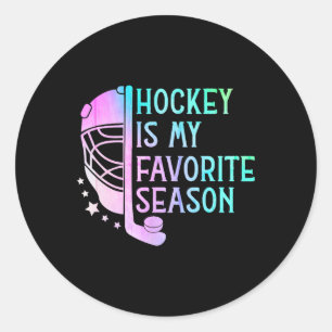 Hockey är min favorit säsong ishockeyspelare Hoc Runt Klistermärke
