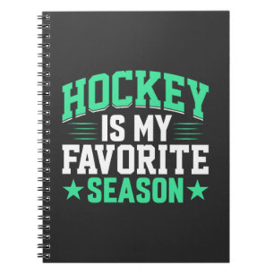 Hockey är min favoritsäsong anteckningsbok