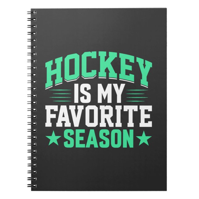 Hockey är min favoritsäsong anteckningsbok (Framsidan)