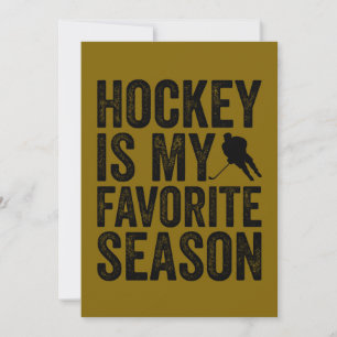 Hockey är min favoritsäsong julkort