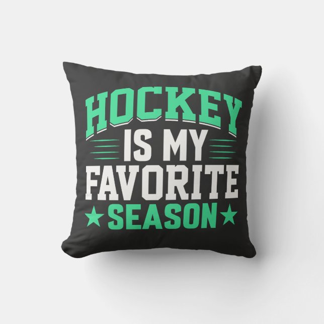 Hockey är min favoritsäsong kudde (Framsida)