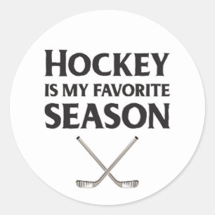 Hockey är min favoritsäsong runt klistermärke
