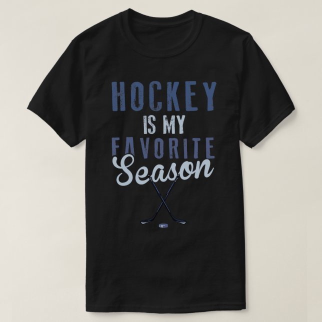 Hockey är min favoritsäsong t shirt (Design framsida)