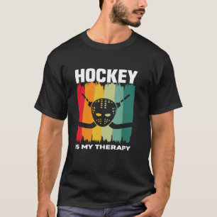 Hockey Är Min Terapi Field Hockey Spelare T Shirt