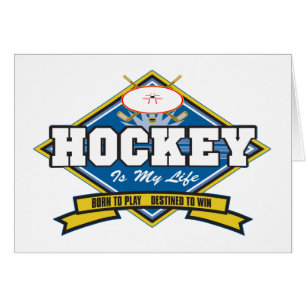 Hockey är mitt liv hälsningskort