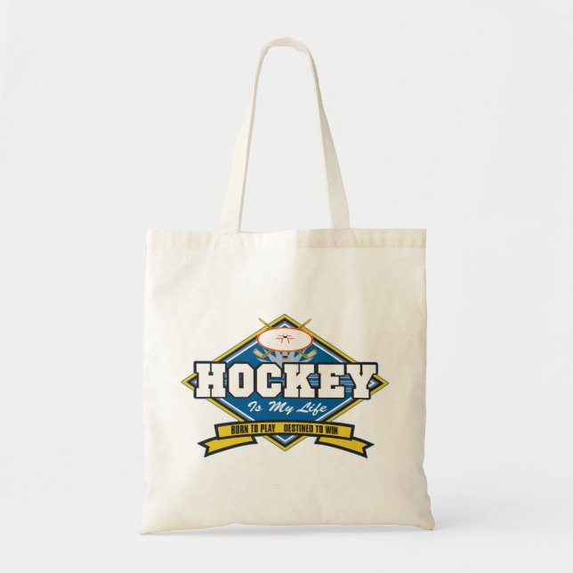 Hockey är mitt liv tygkasse (Framsidan)