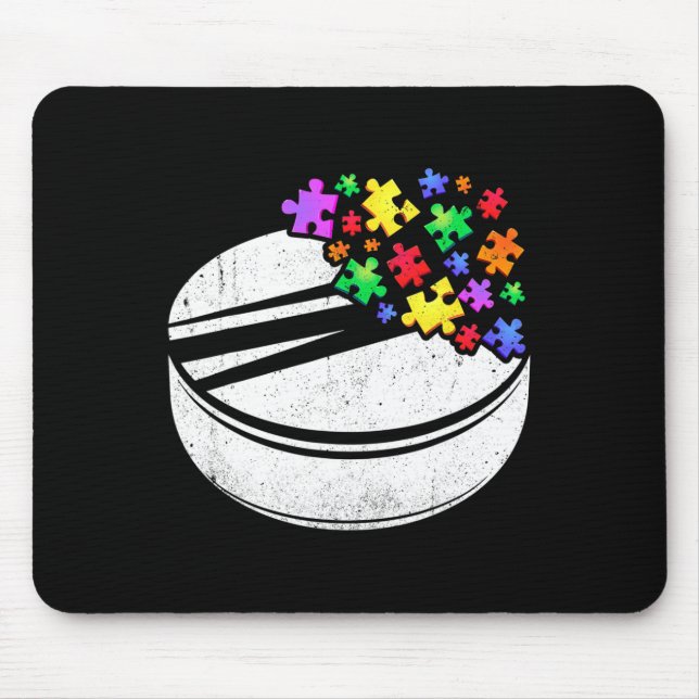 Hockey Autism Puzzle Manar Women Kids Autism Aware Musmatta (Framsidan)