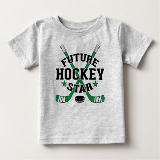 Hockey Baby Future Hockey Star Grönt Hockey Sticks T Shirt