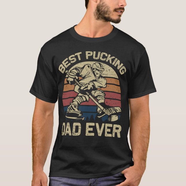 Hockey, bäst knackande Pappa någonsin T Shirt (Framsida)