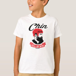Hockey Beard Chin Fullt of Win Youth T-shirt