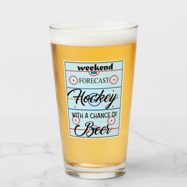 HOCKEY BEER GLASS GLASKOPP (Framsida fylld)