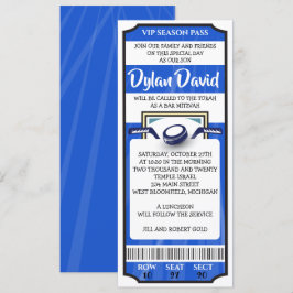 HOCKEY BILJETT Bar Bat Mitzvah Inbjudan