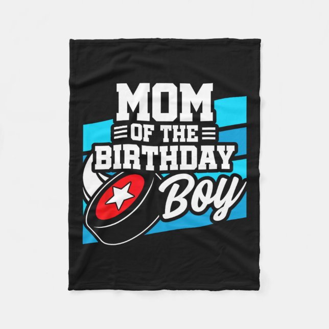Hockey Birthday - Birthday Mamma - Boys Hockey Bir Fleecefilt (Framsidan)
