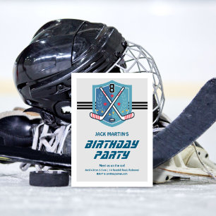 Hockey Birthday-inbjudan Inbjudningar