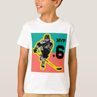 Hockey Birthday T-shirt-Personlig T Shirt