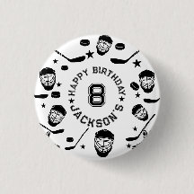 Hockey black and White Themed Kids Birthday Party