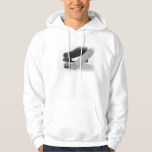 Hockey Black Skates Personlig Hoodie