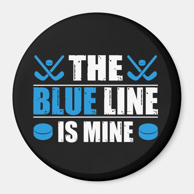 Hockey Blue Line Magnet (Framsidan)