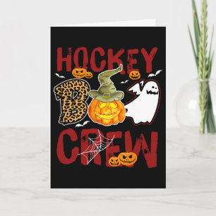 Hockey Boo Crew Halloween Spelare Tränare Match Kort