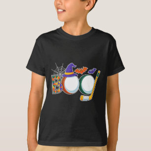 Hockey Boo Kuslig Halloween-kostym Pumpa Hockey T Shirt